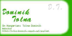 dominik tolna business card